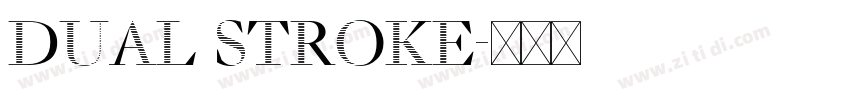 dual stroke字体转换